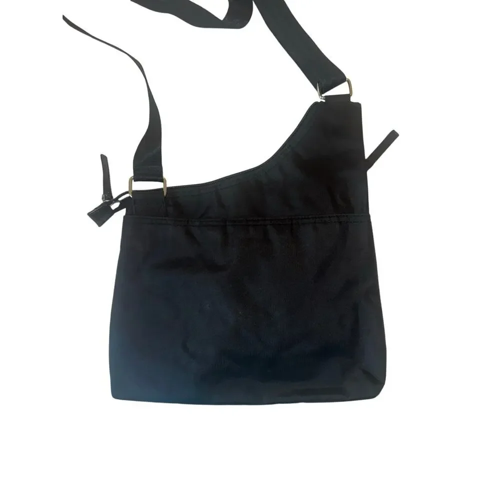 U.S. Polo Assn.Black Nylon Crossbody Bag Adjustable Strap Lightweight Purse Y2K